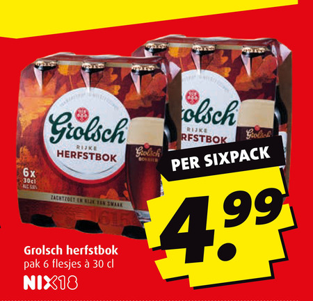 Grolsch   speciaalbier, bokbier folder aanbieding bij  Boni - details