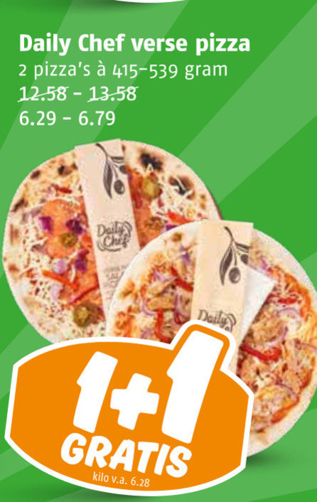 Daily Chef   verse pizza folder aanbieding bij  Poiesz - details
