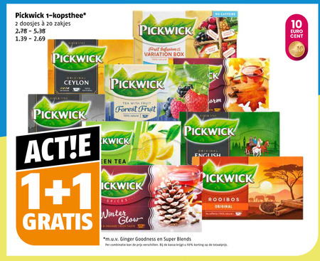 Pickwick   thee folder aanbieding bij  Poiesz - details