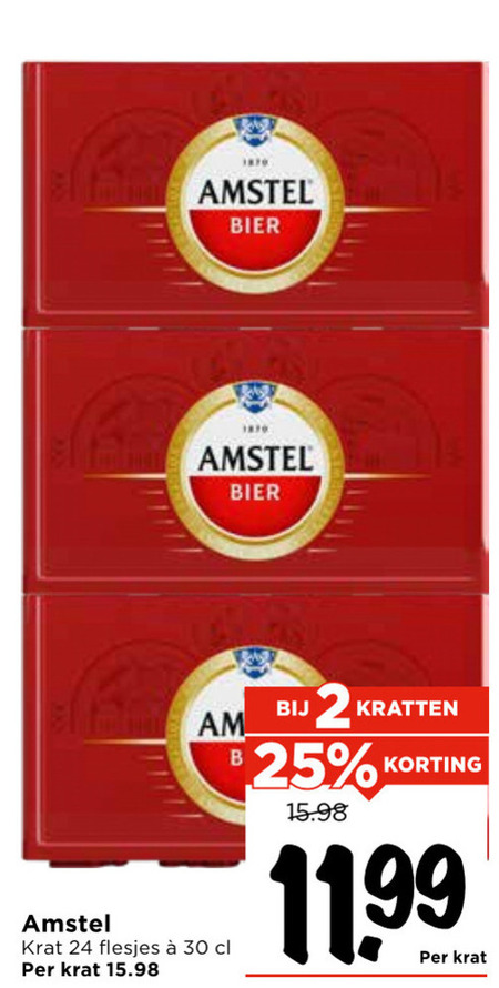 Amstel   krat bier folder aanbieding bij  Vomar - details