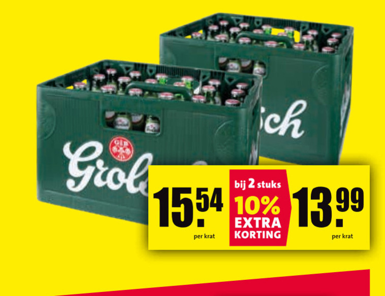 Grolsch   krat bier folder aanbieding bij  Nettorama - details
