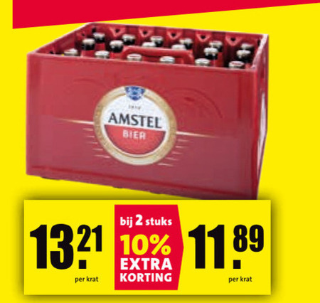Amstel   krat bier folder aanbieding bij  Nettorama - details