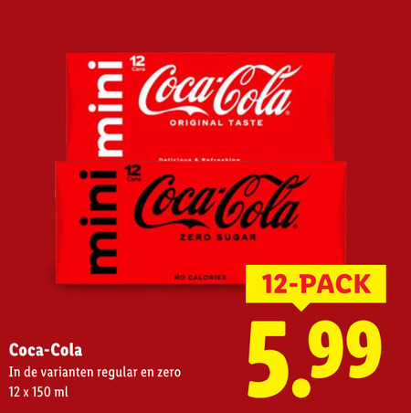 Coca-Cola   cola folder aanbieding bij  Lidl - details