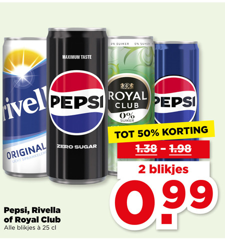 Rivella   cola, frisdrank folder aanbieding bij  Plus - details