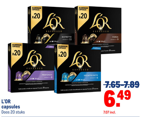 Douwe Egberts L Or   koffiecups folder aanbieding bij  Makro - details