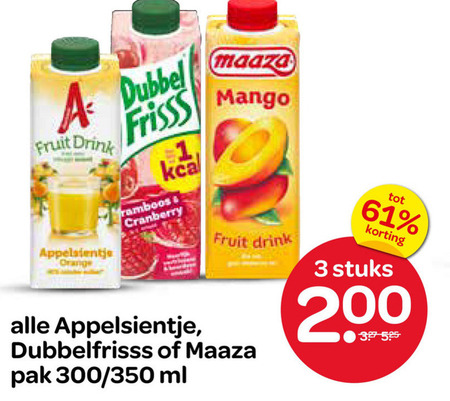 Appelsientje   fruitdrank folder aanbieding bij  Spar - details