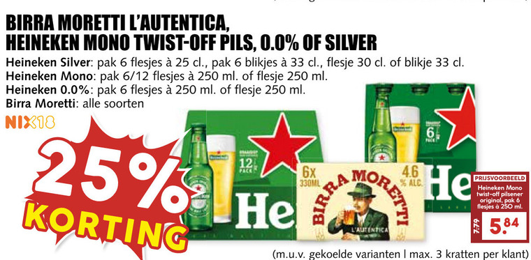 Birra Moretti   krat bier folder aanbieding bij  MCD&nbsp;Supermarkt&nbsp;Basis - details