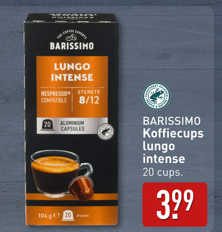 Barissimo   koffiecups folder aanbieding bij  Aldi - details