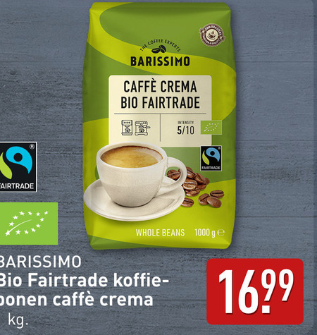 Barissimo   koffiebonen folder aanbieding bij  Aldi - details