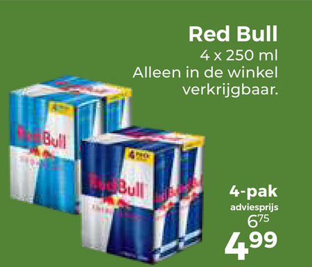 Red Bull   energiedrank folder aanbieding bij  Trekpleister - details