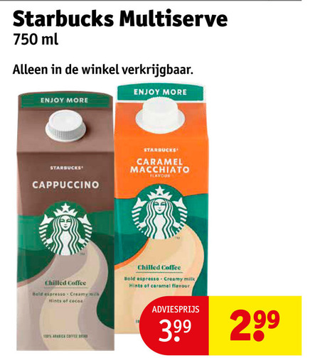 Starbucks   ijskoffie folder aanbieding bij  Kruidvat - details