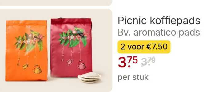 Picnic   koffiepad folder aanbieding bij  Picnic - details