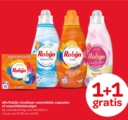 Robijn   wasmiddel folder aanbieding bij  Spar - details
