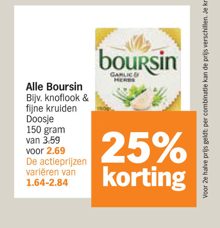 Boursin   roomkaas folder aanbieding bij  Albert Heijn - details