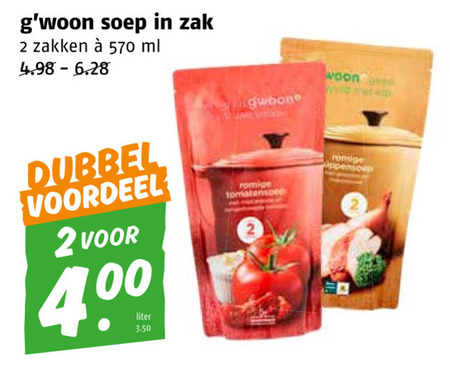 Gwoon   soep folder aanbieding bij  Poiesz - details