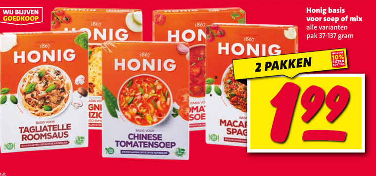 Honig   soep, maaltijdmix folder aanbieding bij  Nettorama - details