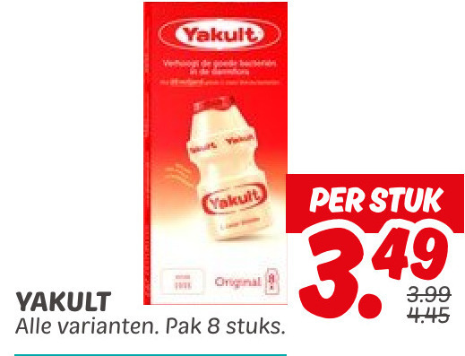 Yakult   drinkyoghurt folder aanbieding bij  Dekamarkt - details