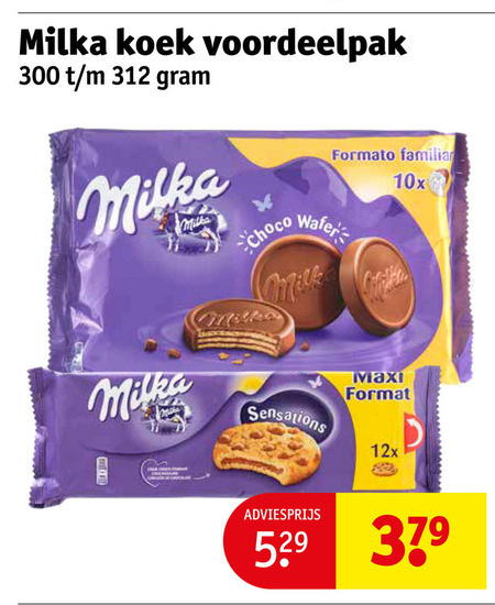 Milka   biscuits folder aanbieding bij  Kruidvat - details