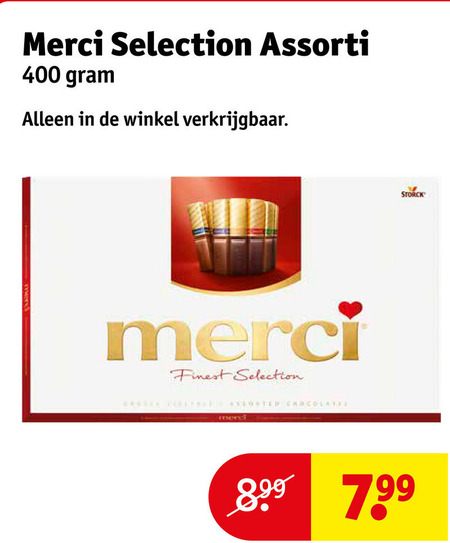 Merci   chocolade folder aanbieding bij  Kruidvat - details