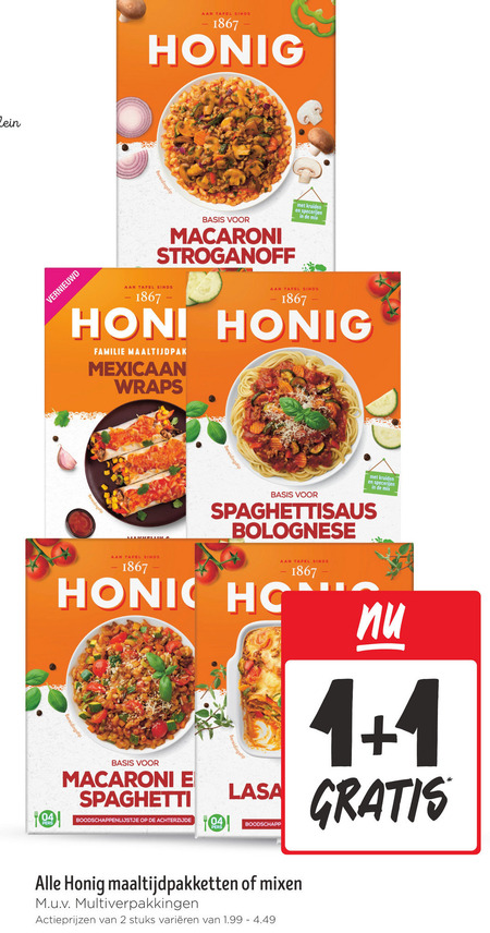 Honig   maaltijdmix folder aanbieding bij  Jumbo - details