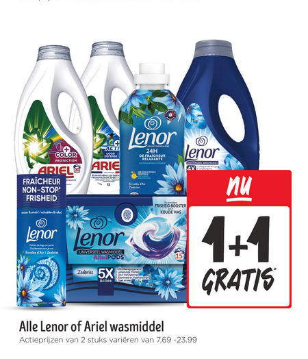 Lenor   wasmiddel, wasverzachter folder aanbieding bij  Jumbo - details