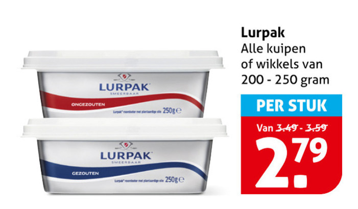 lurpak   roomboter folder aanbieding bij  Hoogvliet - details