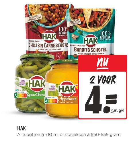 Hak   groenteconserven, appelmoes folder aanbieding bij  Jumbo - details