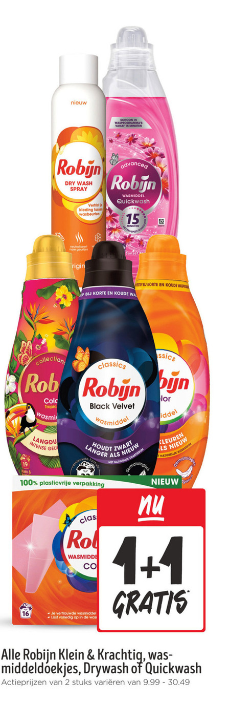 Robijn   wasmiddel, wasverzachter folder aanbieding bij  Jumbo - details