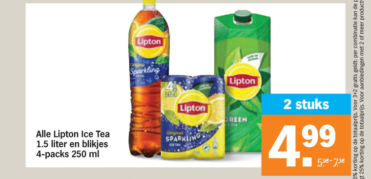 Lipton   ice tea folder aanbieding bij  Albert Heijn - details