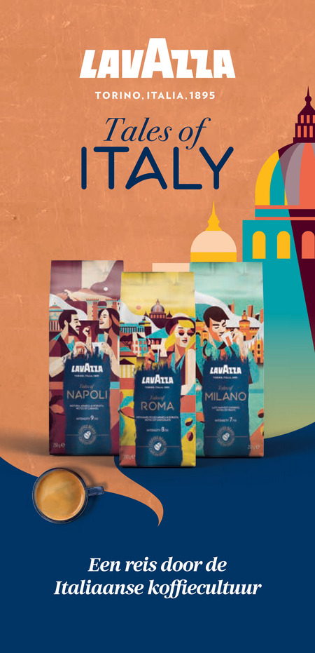 Lavazza   koffie folder aanbieding bij  Albert Heijn - details