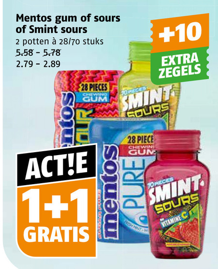 Mentos   kauwgom folder aanbieding bij  Poiesz - details