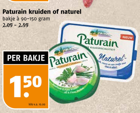 Paturain   roomkaas folder aanbieding bij  Poiesz - details