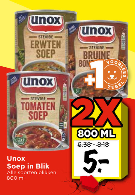 Unox   soep folder aanbieding bij  Vomar - details