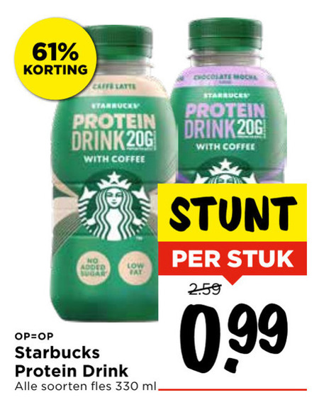 Starbucks   ijskoffie folder aanbieding bij  Vomar - details