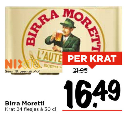 Birra Moretti   krat bier folder aanbieding bij  Vomar - details