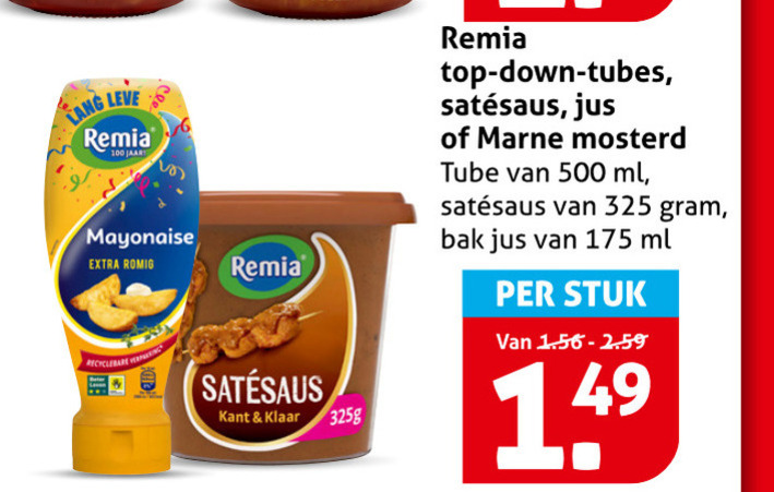 Marne   satesaus, mayonaise folder aanbieding bij  Hoogvliet - details