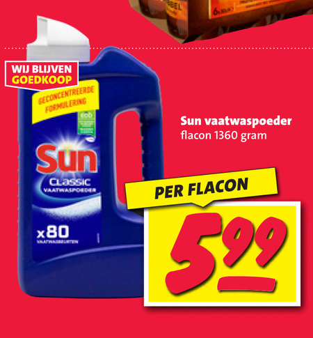 Sun   vaatwasmiddel folder aanbieding bij  Nettorama - details