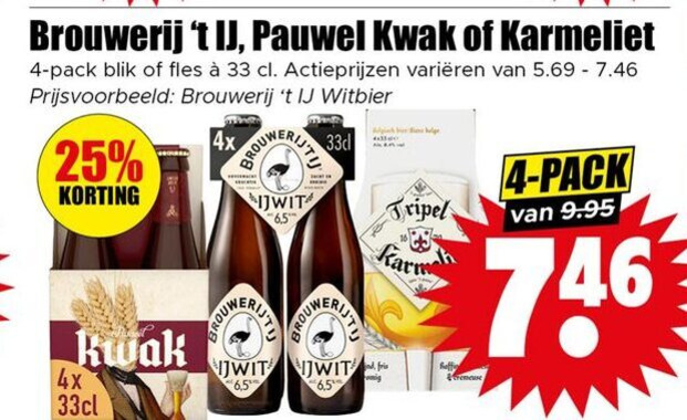 Pauwel Kwak   speciaalbier folder aanbieding bij  Dirk - details
