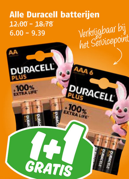 Duracell   batterij folder aanbieding bij  Poiesz - details