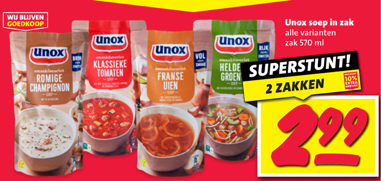Unox   soep folder aanbieding bij  Nettorama - details