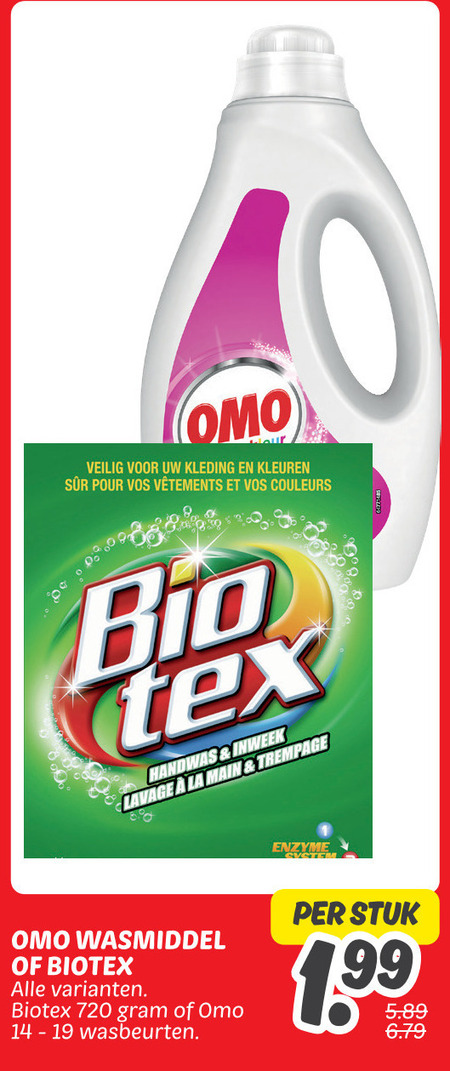 Omo   wasmiddel, handwasmiddel folder aanbieding bij  Dekamarkt - details