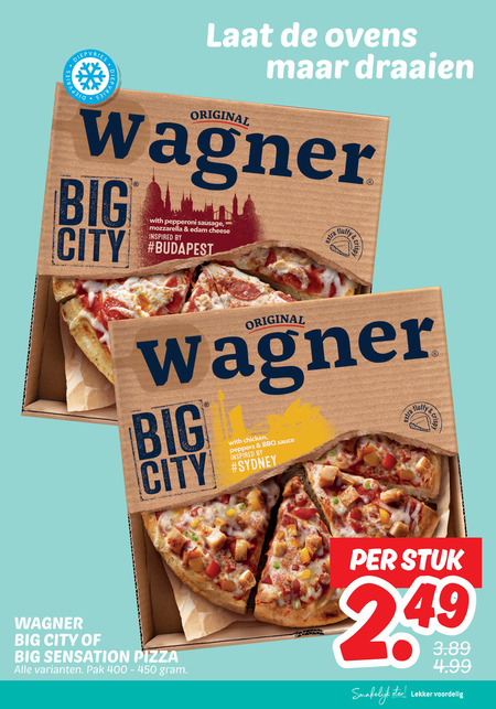 Wagner   diepvriespizza folder aanbieding bij  Dekamarkt - details