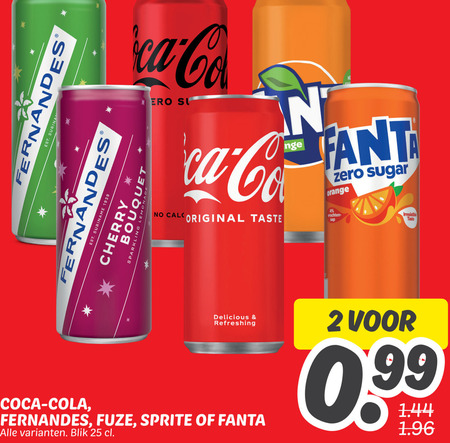 Fernandes   cola, frisdrank folder aanbieding bij  Dekamarkt - details
