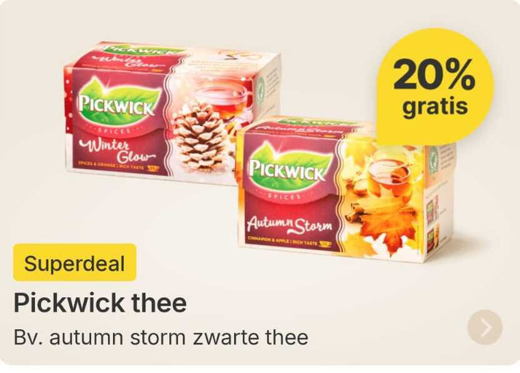 Pickwick   thee folder aanbieding bij  Picnic - details