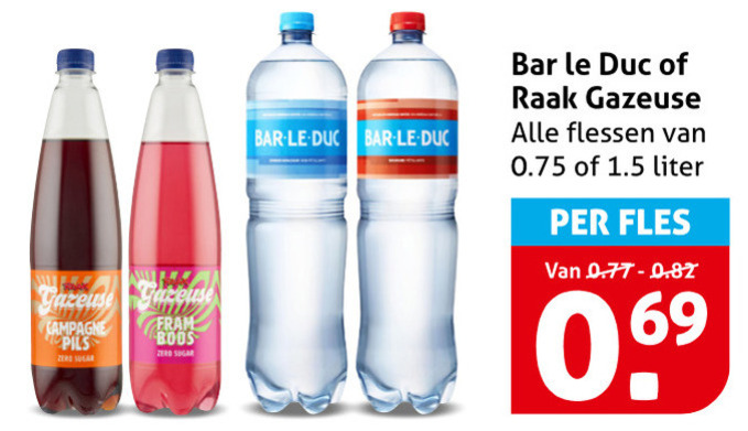 Raak   frisdrank, limonadesiroop folder aanbieding bij  Hoogvliet - details