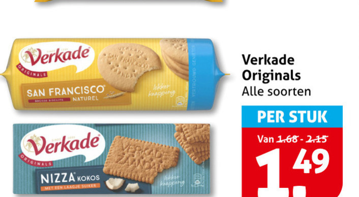 Verkade   biscuits folder aanbieding bij  Hoogvliet - details