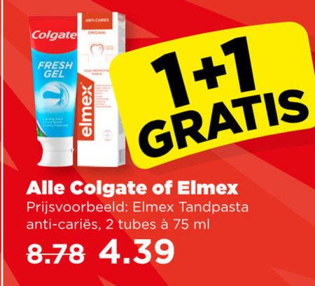 Colgate   tandpasta folder aanbieding bij  Plus - details