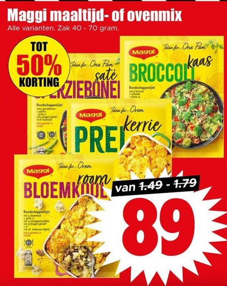 Maggi   maaltijdmix folder aanbieding bij  Dirk - details