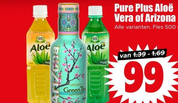 Arizona   ice tea folder aanbieding bij  Dirk - details
