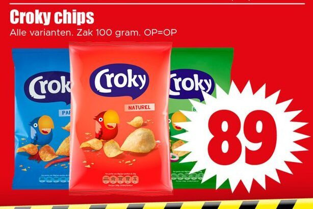 Croky   chips folder aanbieding bij  Dirk - details